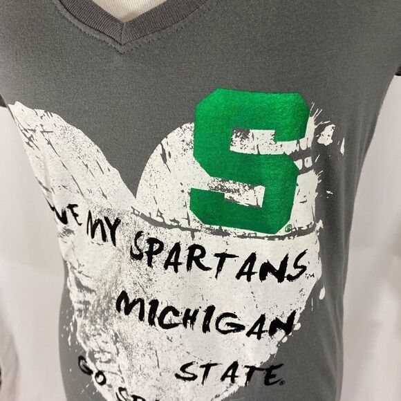 NWOT Michigan State Spartans V Neck Tee - Picture 3 of 7